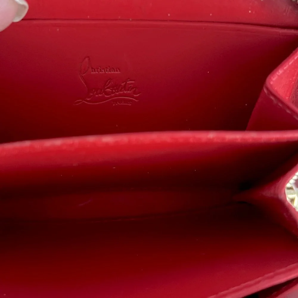 Christian Louboutin Authentic Panettone Studded Black Leather Wallet - Picture 13 of 16